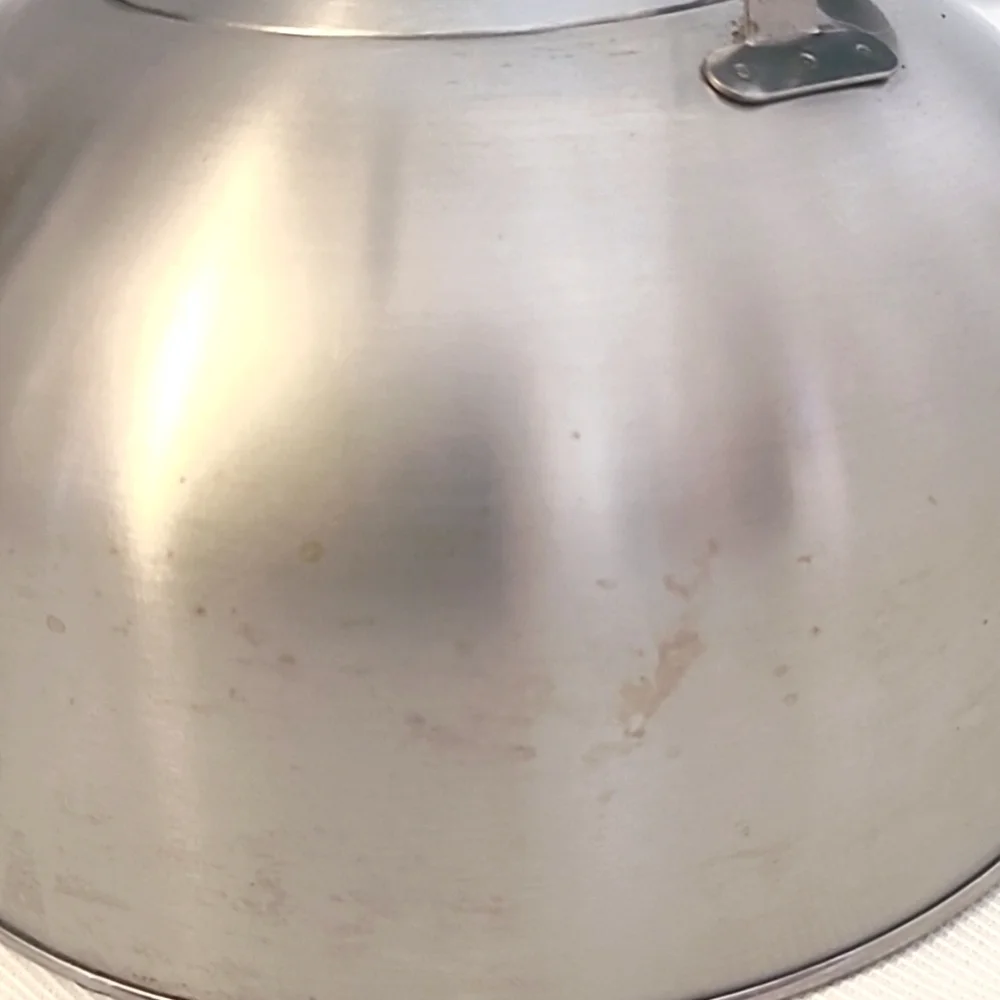 Stainless Steel Teapot Whistle Retro Mid Century Modern Domed Vintage 1 qt